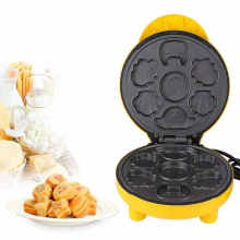 220V Mini Electric Non Stick Bubble Egg Cake Breakfast Animal Shaped Waffle Maker